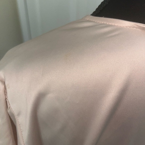 Torrid Pink and Gold Asymmetrical Wrap Gown - Picture 6 of 6